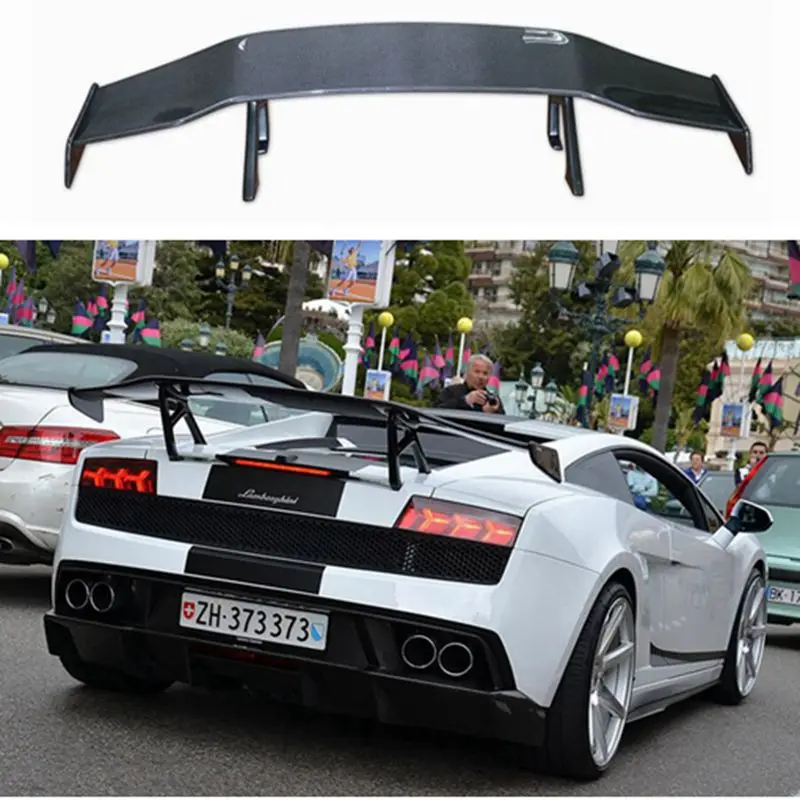 For Lamborghini Gallardo LP550 LP560 LP570 2008-2012 Real Carbon Fiber Rear Trunk Lip Spoiler FRP