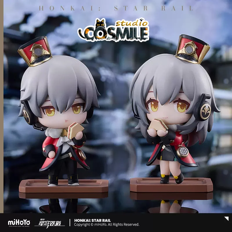 Official Original Honkai: Star Rail Trailblazer Stelle Caelus Tea Party PVC Gasha Figure Figurine Doll Toy Model Sa