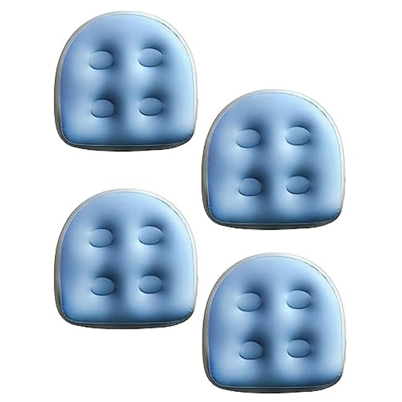 

4 PCS Spa And Hot Tub Booster, Blue PVC Spa Waterproof Back Pad,Soft Spa Cushion Massage Mat