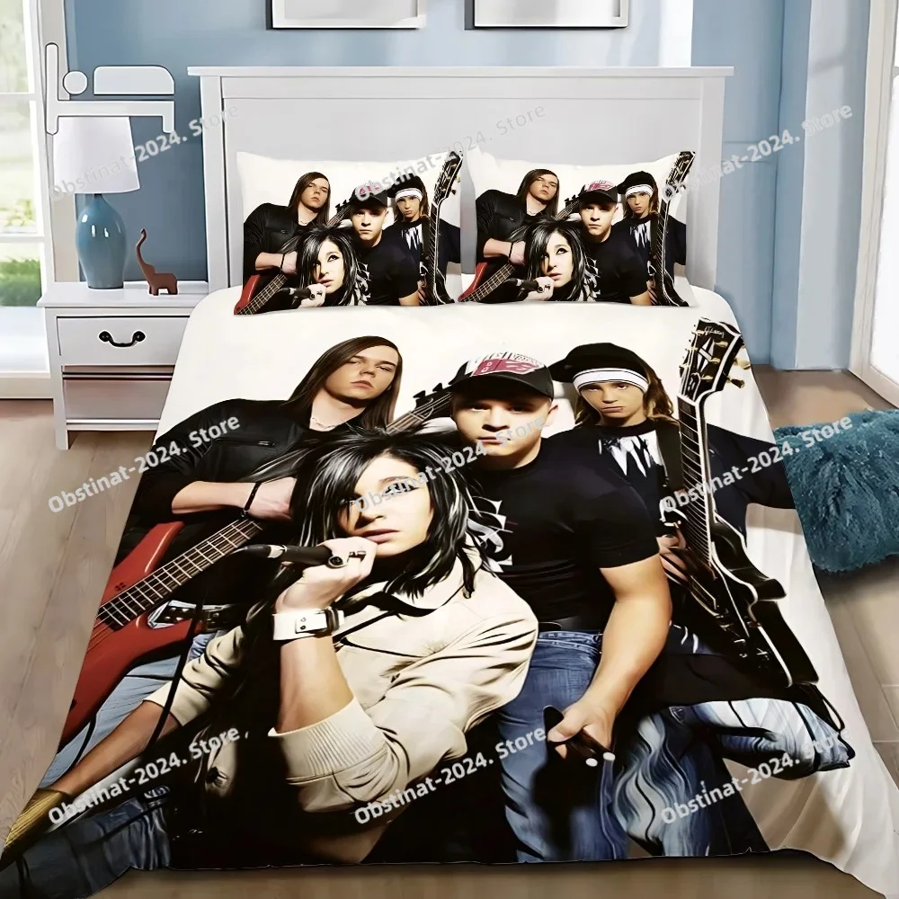

Band Duvet Cover Pillowcase Bedding Set Adult Boy T-Tokio H-Hotel Girl Bedroom Decoration Children Gift Single Double Large Size