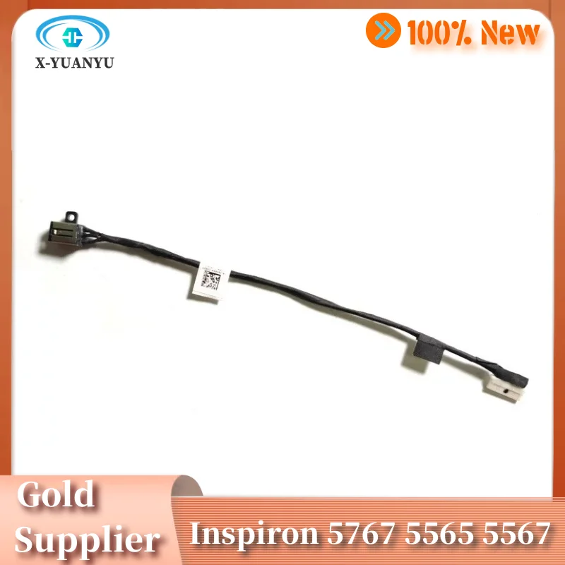 

New For Dell Inspiron 15 17 5000 5767 5565 5567 Laptop DC IN Line DC Power Input Jack with Cable R6RKM 0R6RKM DC30100YN00