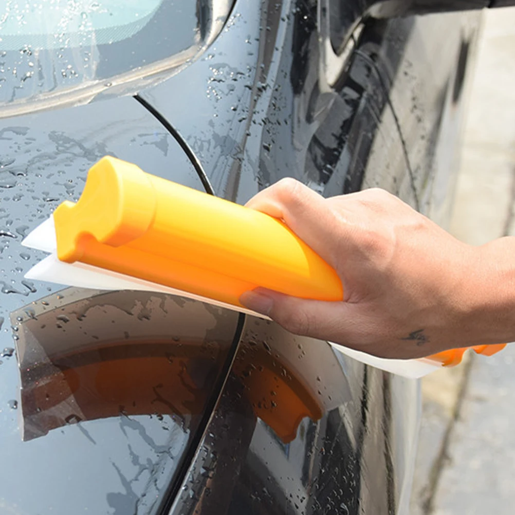 

Car Cleaning Scraper Double Row Windshield Squeegee Flexible Auto Glass Mirror Window Cleaner Tool Automotive Squeegee
