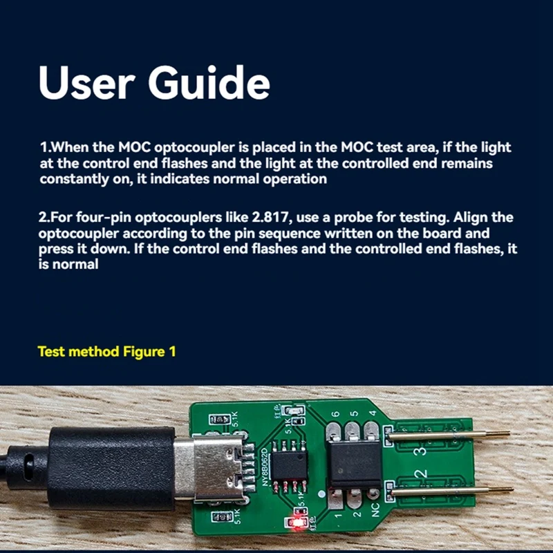 Optocoupler Tester Optocoupler Test Detection Tool Optocoupler Online Test Module Optocoupler Electronic Repair Tool-ABLL