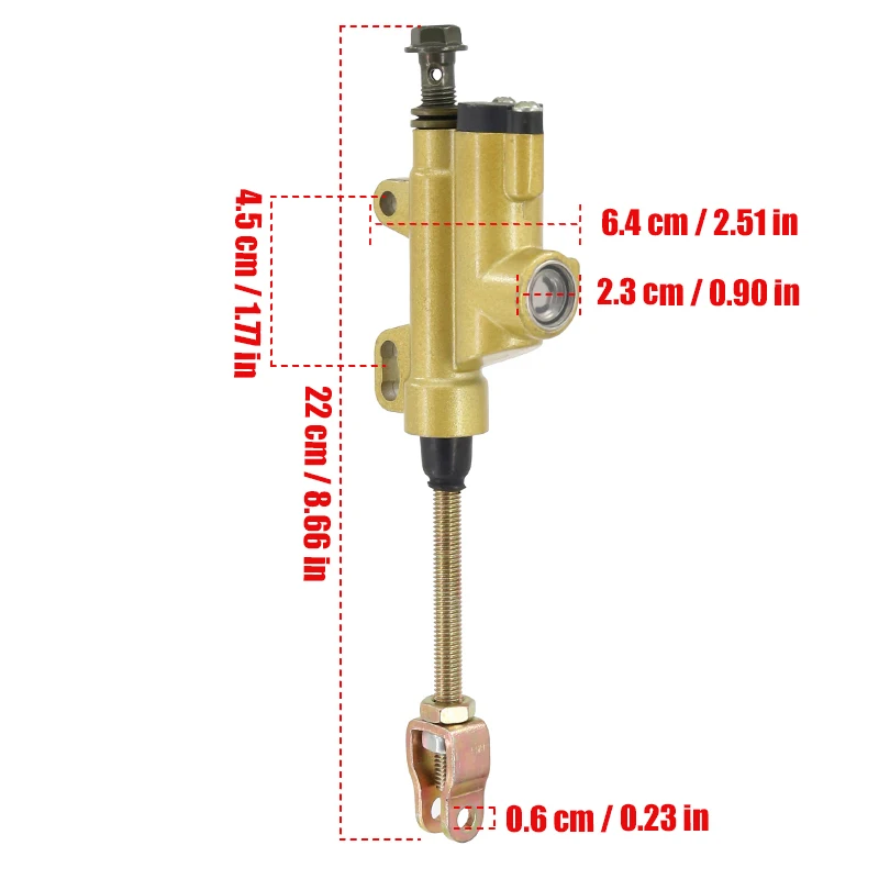 New Motorcycle Rear Hydraulic Brake Master Cylinder Pump For 110cc 125cc 150cc 250cc ATV Pit Pro Dirt Bike - view 5