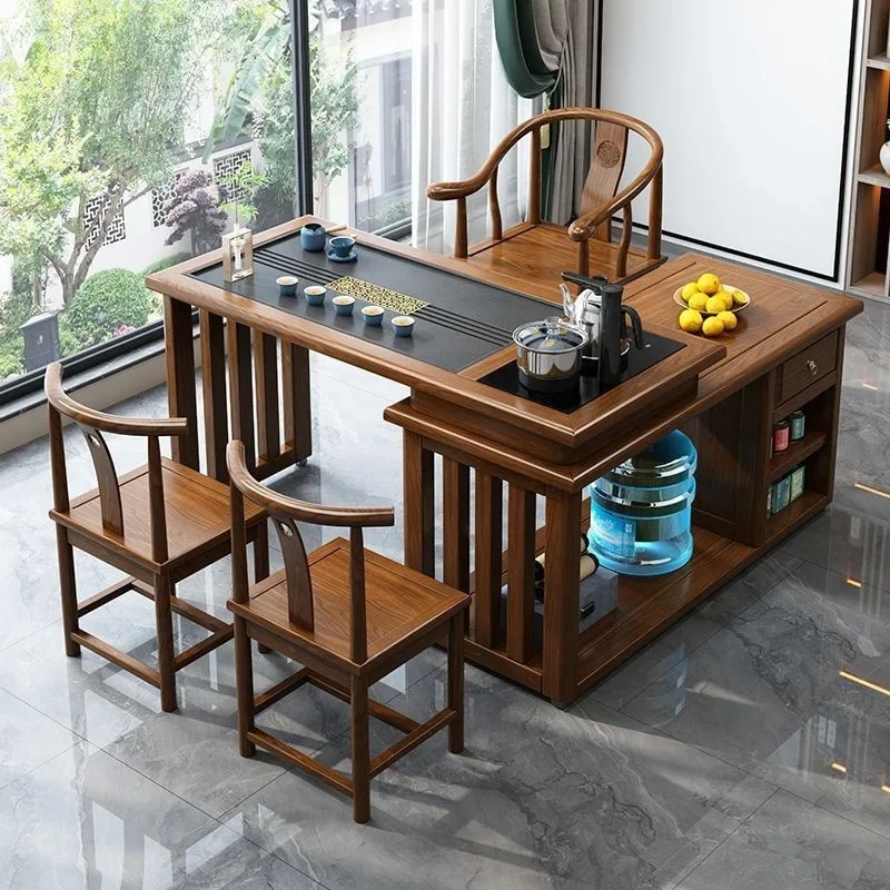 Balcony rotating tea table Balcony tea table