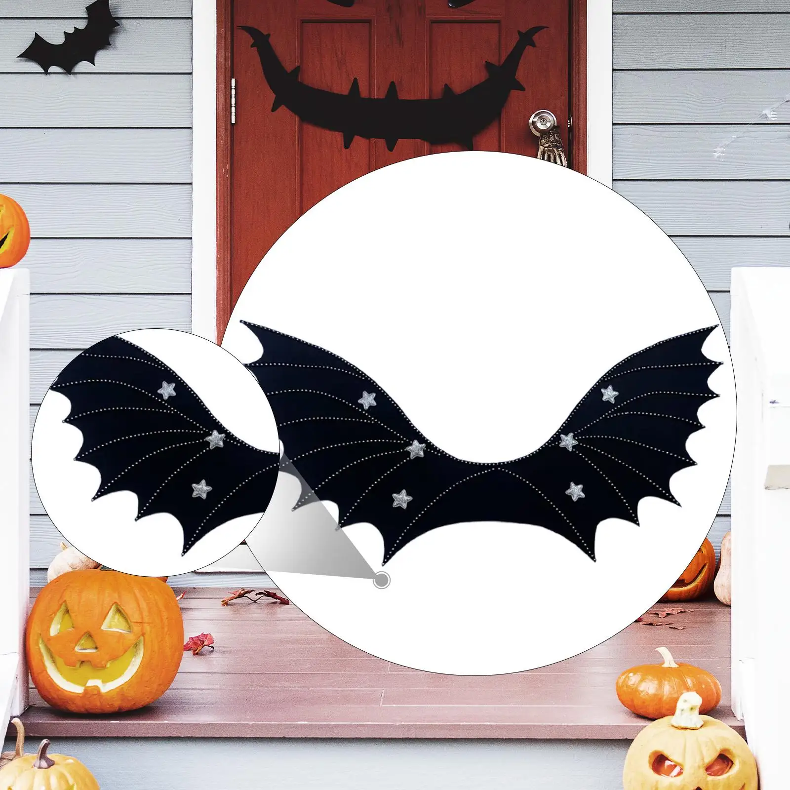 

Halloween Bat Wing Decorative Lightweight Halloween Cosplay Accessories for Stage Carnival Festival Party Favor Performance