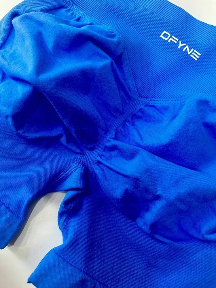 DFY النساء اليوغا السراويل عالية الخصر تجريب السراويل اللياقة البدنية اليوغا رفع بعقب اللياقة البدنية السيدات اليوغا رياضة الجري سراويل قصيرة ملابس رياضية