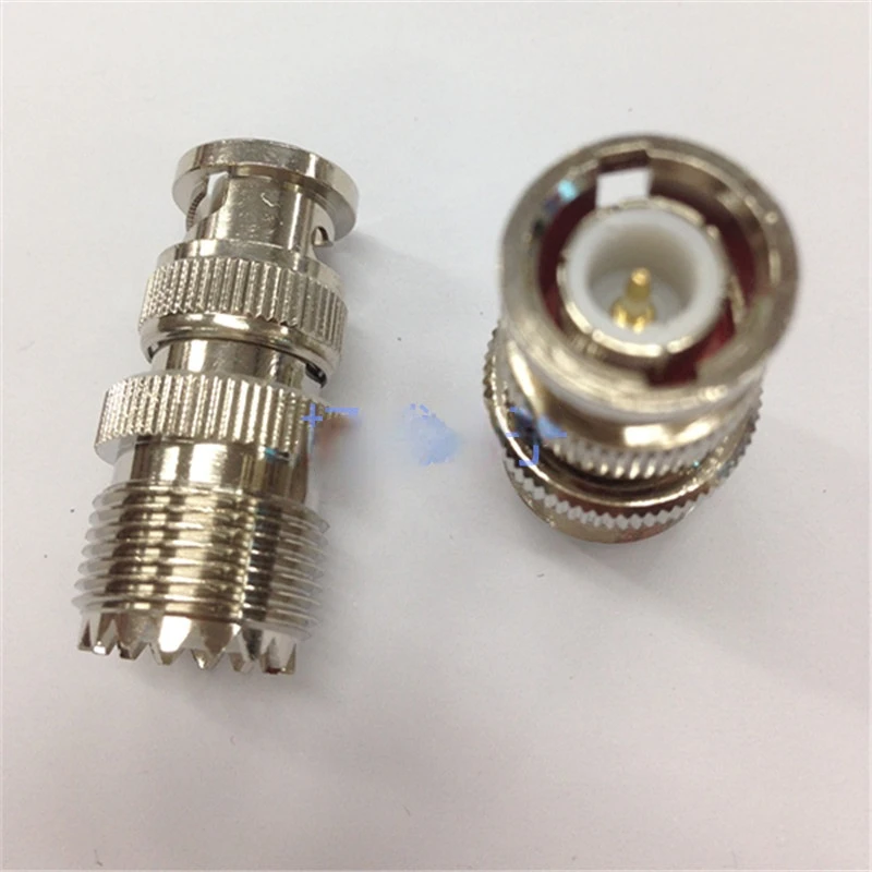 BNCJ/SL16K Walkie-Talkie เสาอากาศอะแดปเตอร์ BNC ชาย UHF หญิงทองแดงอะแดปเตอร์ RF