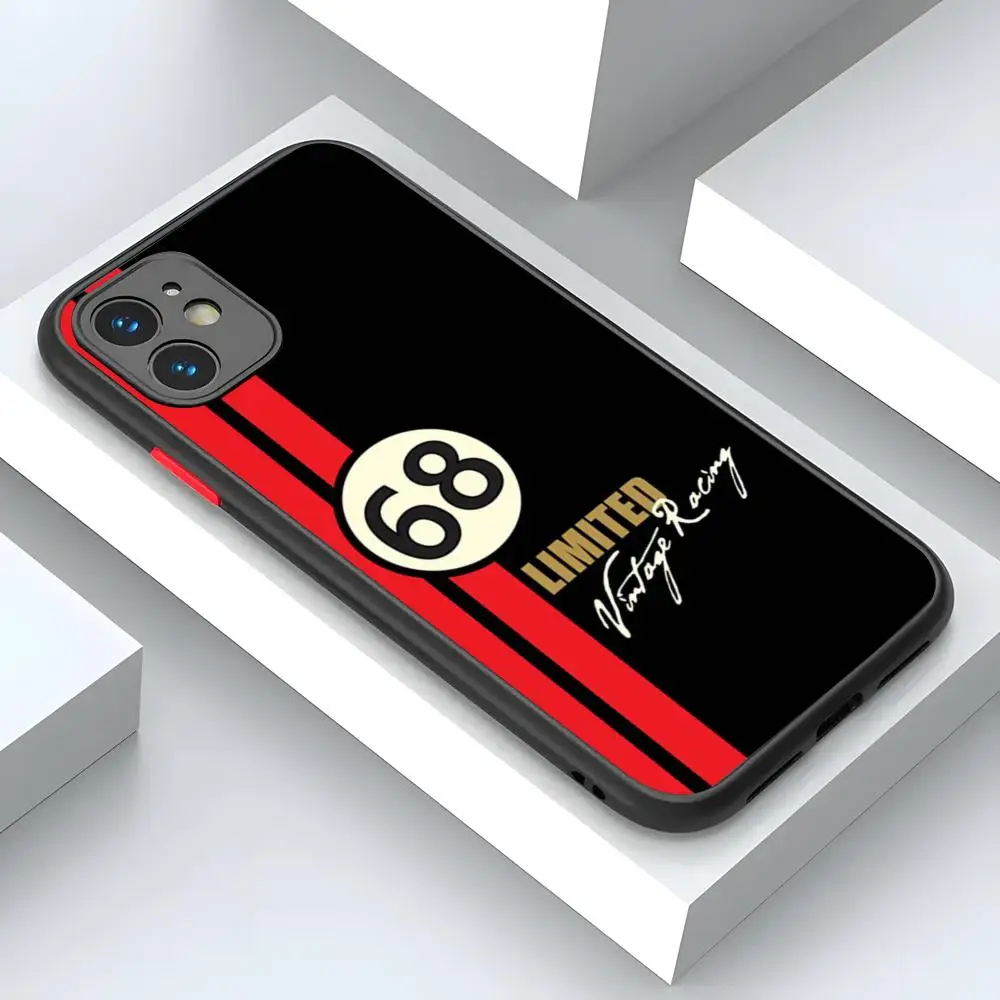 Car Painting Racing Gulf Phone Case For IPhone 15 16 14 12 13 11 Pro Max XR Gift XS Mini X 7 8 Plus Matte Cover