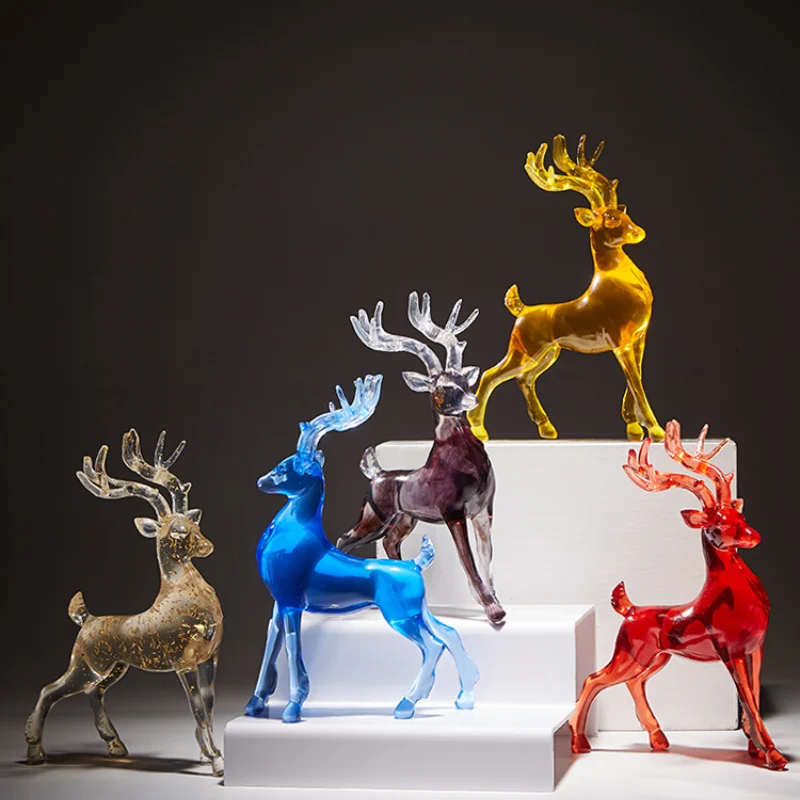 

Light Luxury High-end Deer Decoration Living Room Porch Wine Cabinet TV Cabinet Modern Simple Art Decoration Housewarming Gifts