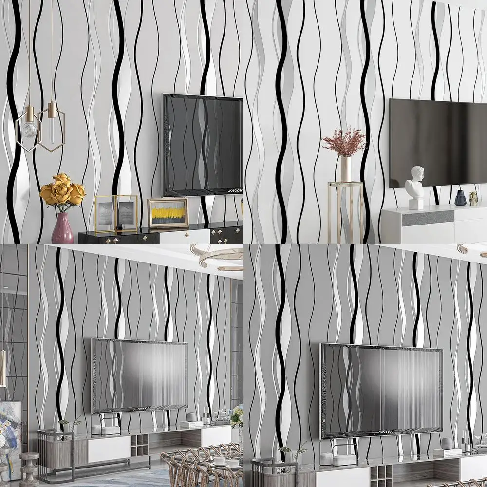 

Обои из искусственной замши, скандинавский геометрический узор, простые вертикальные полосатые линии, ТВ-фон для гостиной, декор стен