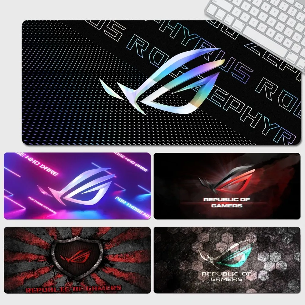 ASUS ROG Republic Of Gamers Logo 80x30cm XL Lockedge Thickened Mouse Pad Oversized Notebook Table Mat For PC Computer Table