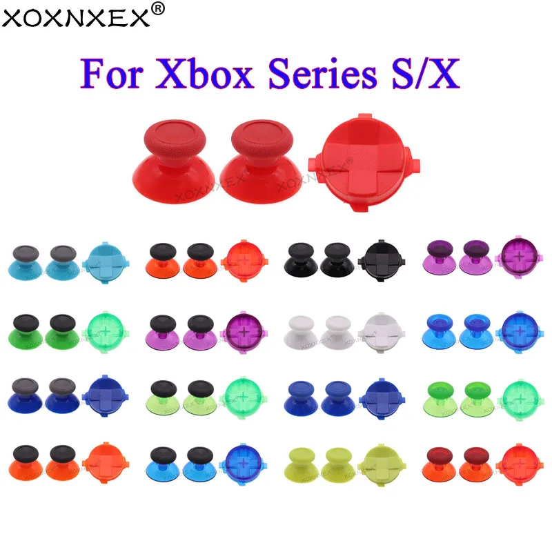Xbox 시리즈 X S 컨트롤러용 D패드 버튼 교차 방향 키 3d 아날로그 엄지 스틱 그립 조이스틱 캡 썸스틱 커버
