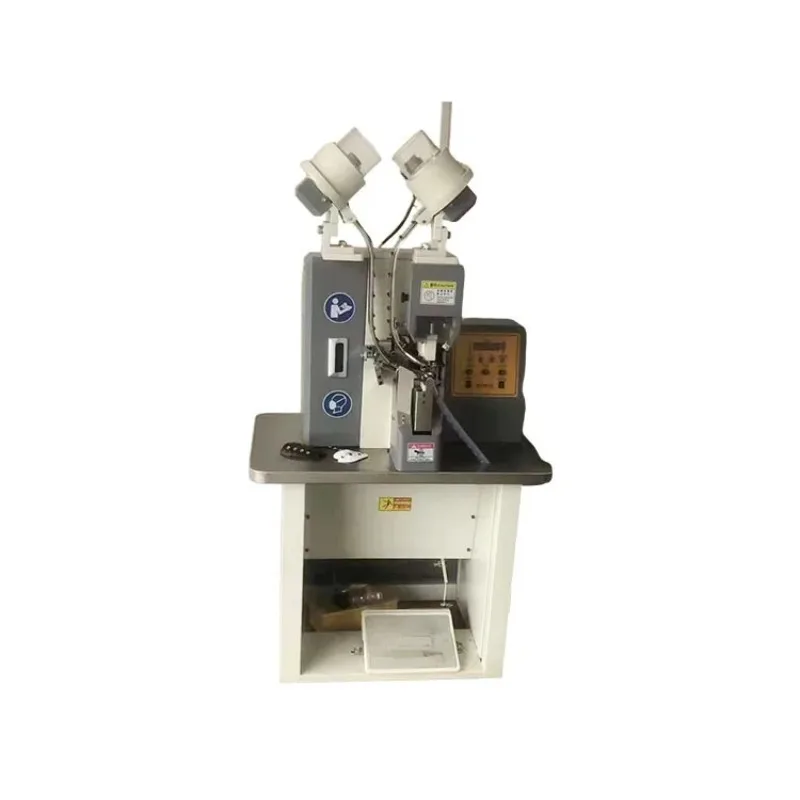 Automatic Heavy Duty Shoe Eyelet Punching And Riveting Machine For Footwear Industry And Leather Goods Making - view 2