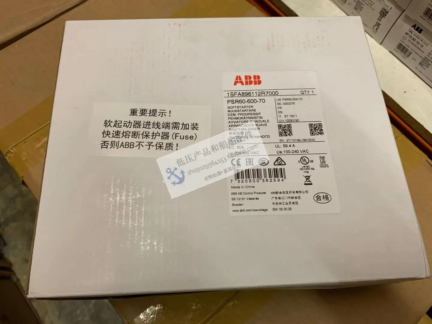 New Original Genuine ABB Compact Soft Starter PSR60-600-70/PSR60-600-11