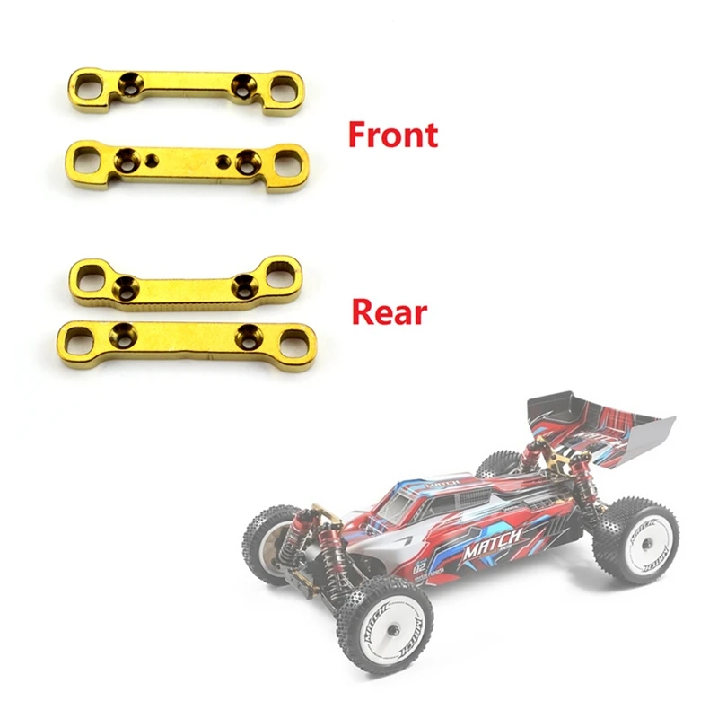 Conjunto de braço oscilante reforçado com metal para Wltoys 104001   Acessórios de peças sobressalentes de carro 1/10 RC