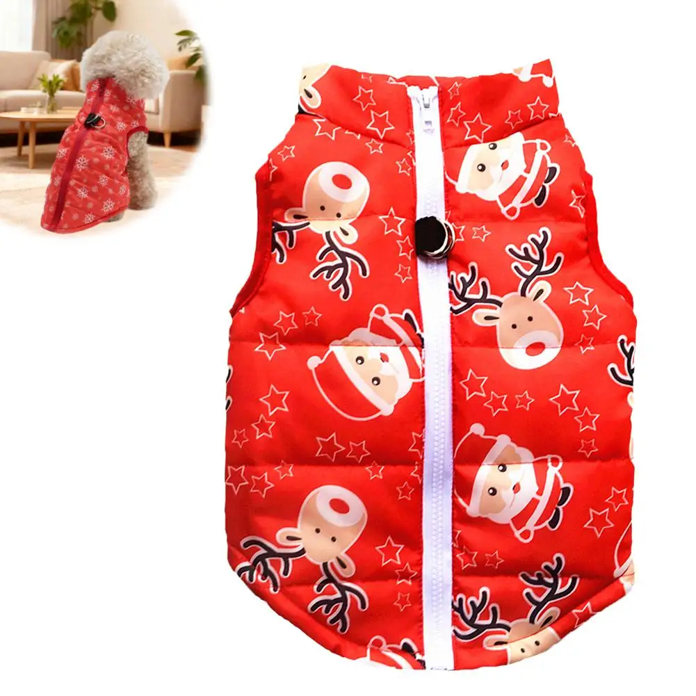 Winter Puppy Warm Clothes For Small Dogs Christmas Yorky Dogs Jacket Waterproof Puppy Costume Winter Coat V6R3