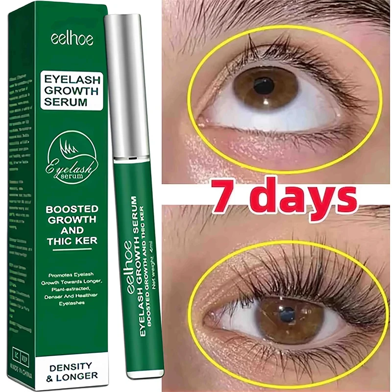 Szybkie Serum na Porost Rzęs 7 Dni Naturalny Wzmacniacz Rzęs Dłuższe Pełniejsze Grubsze Podkręcające Rzęsy Pielęgnacja Oczu Makijaż