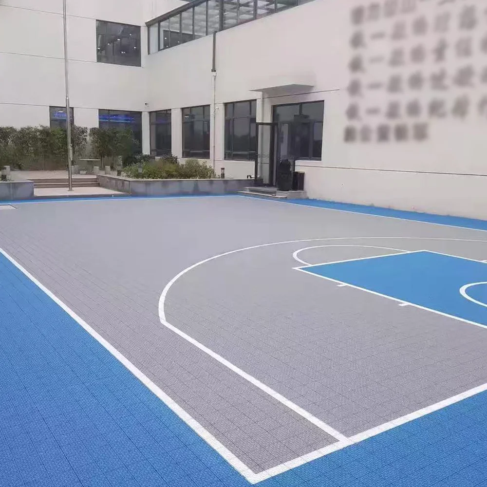 Beable Multi-Purpose Interlocking Sports Court Flooring for Commercial Basketball Projects Custom Logo Basketball Tiles