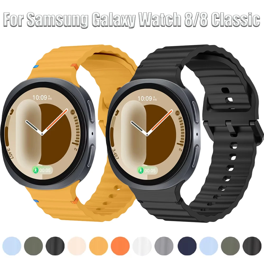Original Silikonarmband für Samsung Galaxy Watch 8 Classic 46mm Sportarmband Armband Samsung Galaxy Watch 8 44mm 40mm Band