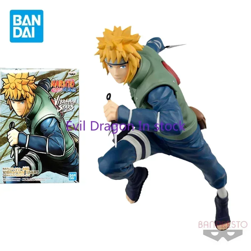 

Bandai Original NARUTO Anime Figure Model VIBRATION STARS Namikaze Minato Action Figure Toys for Kids Gift Collectible Dolls