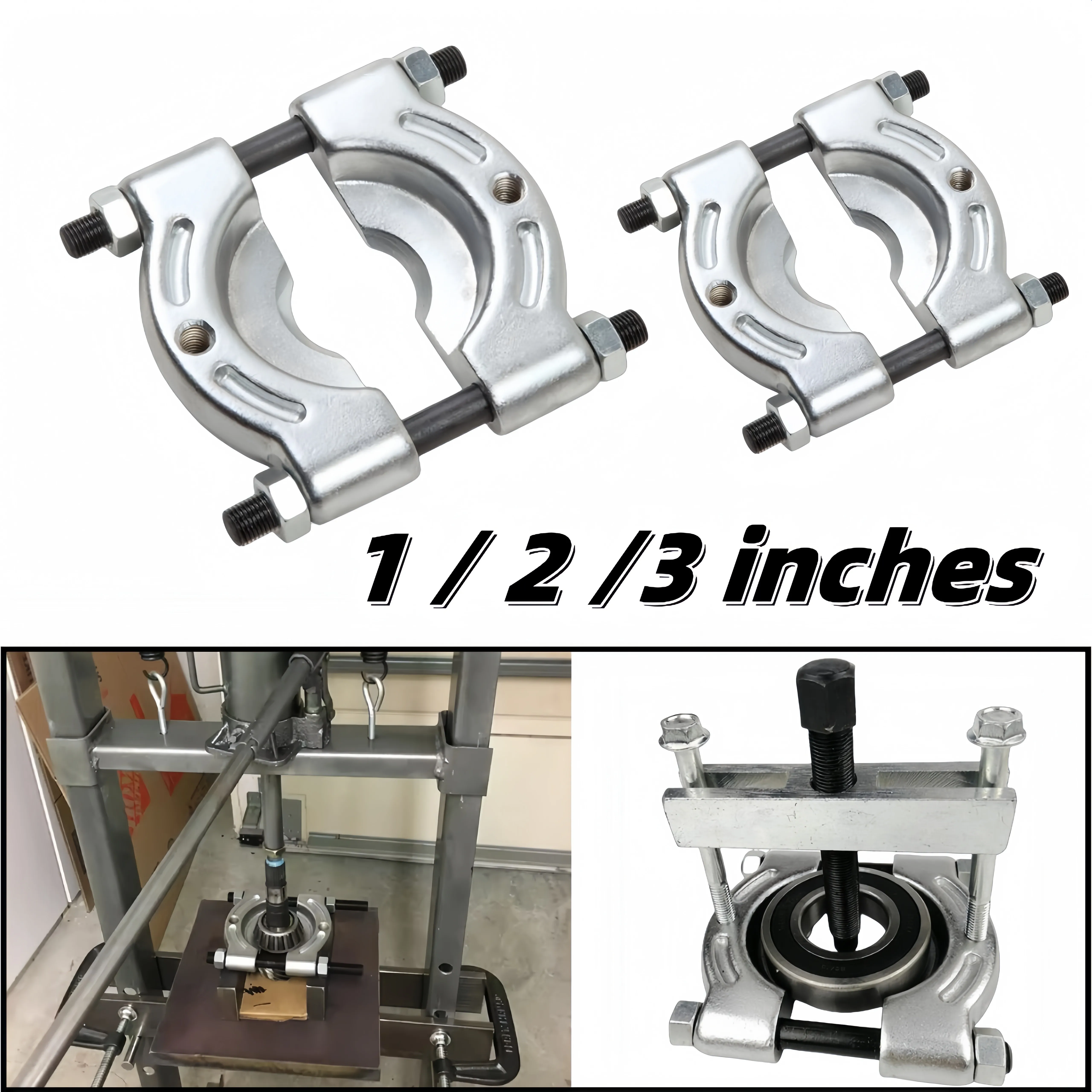 

Heavy Duty Auto Bearing Puller Set Bearing Separator Removal Tool Vehicle Repair Multi-functional Disassembly Equipment 1-3 In