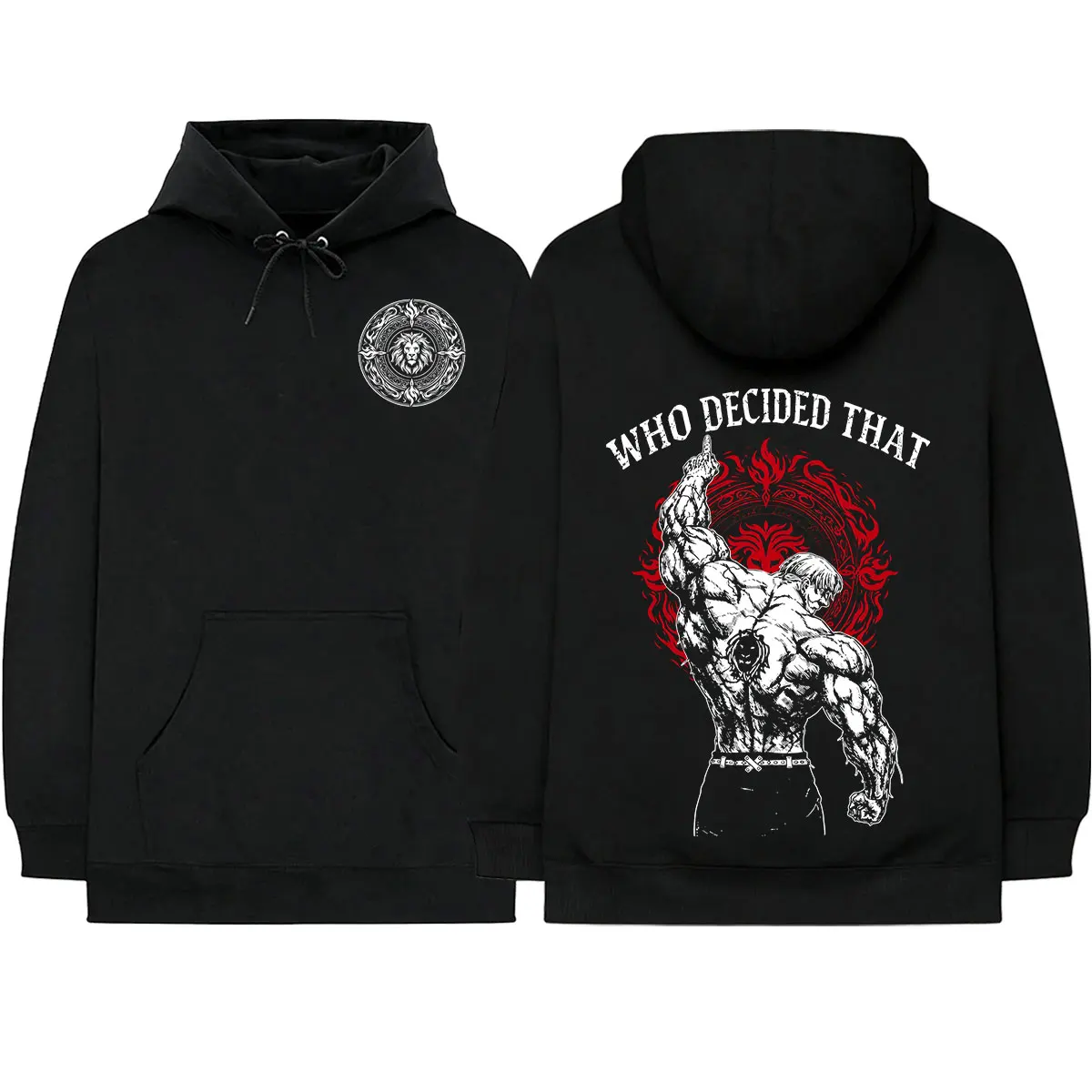 Anime Die Sieben Todsünden Escanor Manga Hoodies Herren Damen Kleidung Mode Fleece Langarm Kapuzenpullover Streetwear – Detail 2
