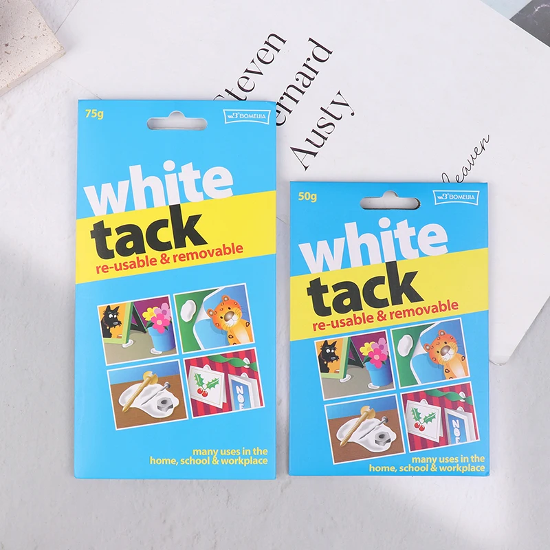 White Tack Reusable Adhesive Putty Sticky Tack Non-Toxic Removable Wall Frames Party