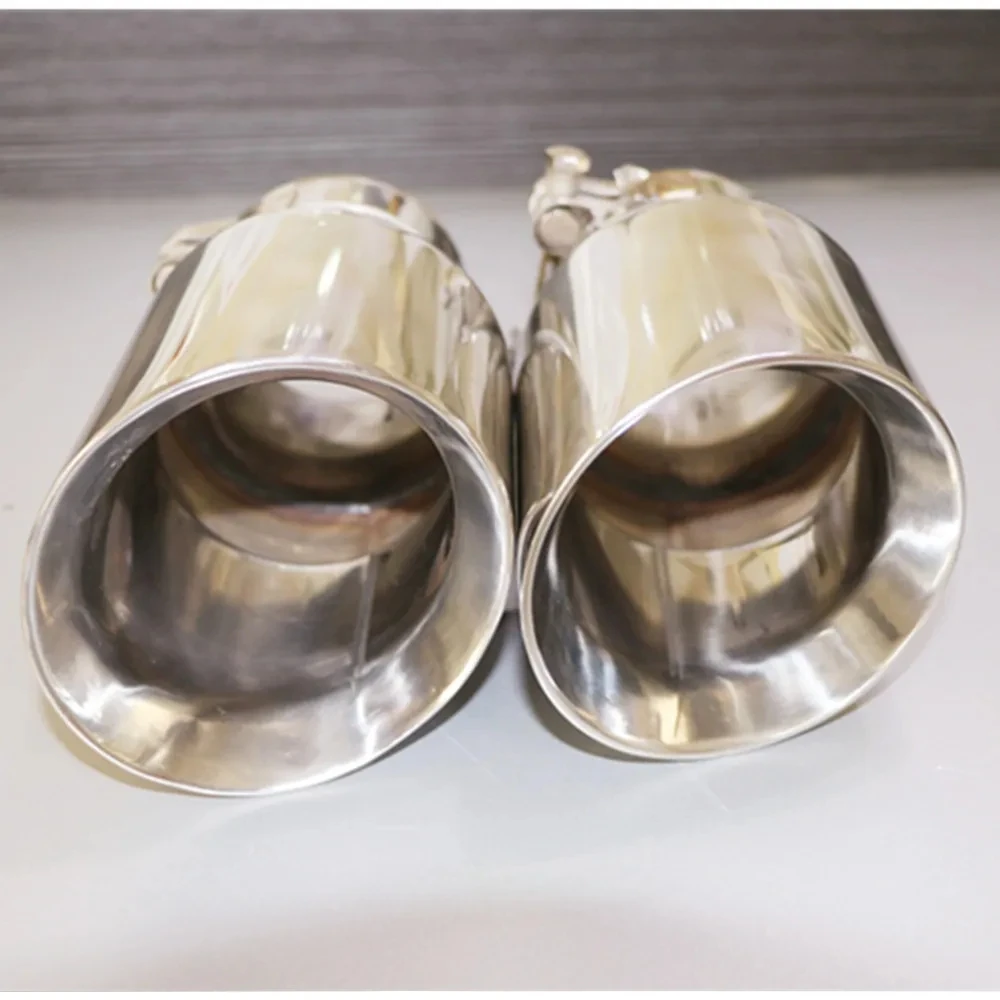 1 Piece Newest Style Top Quality 304 Stainless steel Universal Exhaust System End Pipe+Car Exhaust Tip