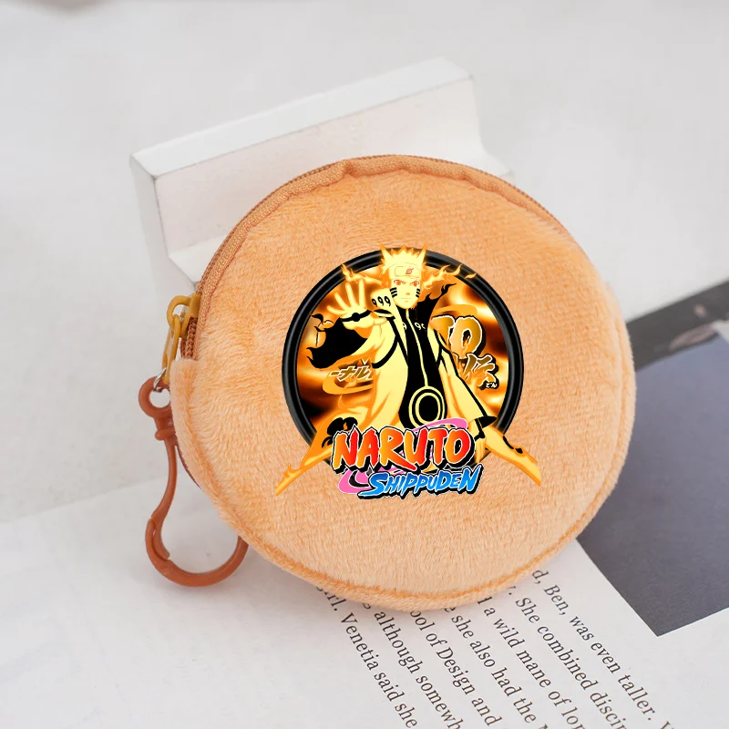 Mini billeteras de Naruto con estampado de dibujos animados de Anime, monederos bonitos de Sasuke Sakura, monedero de moda para niños y niñas, billeteras portátiles, regalos de fiesta