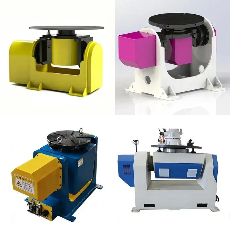 Dual Axis P Type Positioner Small External 7 8 Axis Welding Robot Flip Rotation