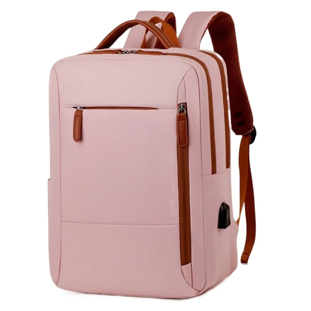 

Оксфордский рюкзак для ноутбука, большая вместимость, износостойкая школьная сумка для студентов, многослойный деловой рюкзак с зарядкой через USB, женский
