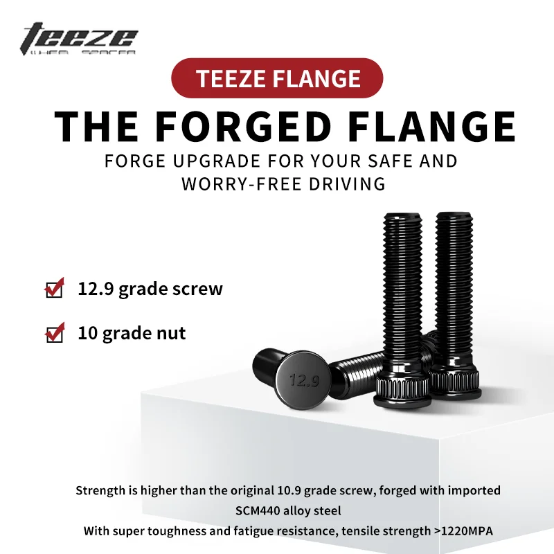 Teeze 2/4pcs 6x139.7 77.8mm M14x1.5 Hub Centric Black Forged wheel spacer For Jeep Wagoneer Flange Plate 30/35/38/50mm