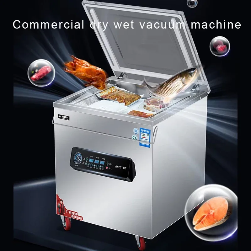 Double-chamber 20L Industrial Pump Automatic Vacuum Food Packaging Machine Double Efficiency Vacuum Sealer for Lab Commerc