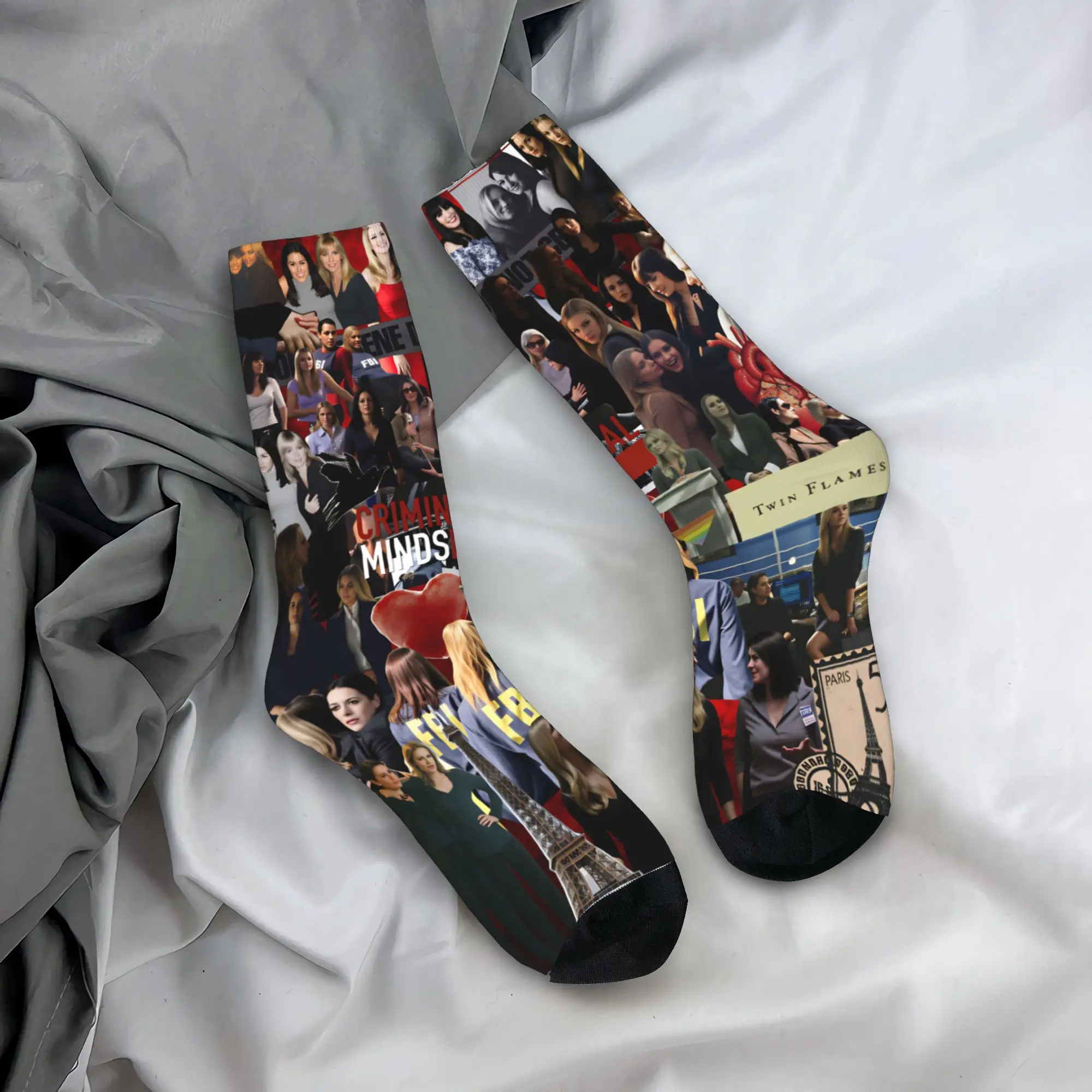 

New Arrival Criminal Minds Spencer Reid (4) Stockings Graphic Funny Socks Autumn Anti Bacterial Socks Men Outdoor Soft Socks