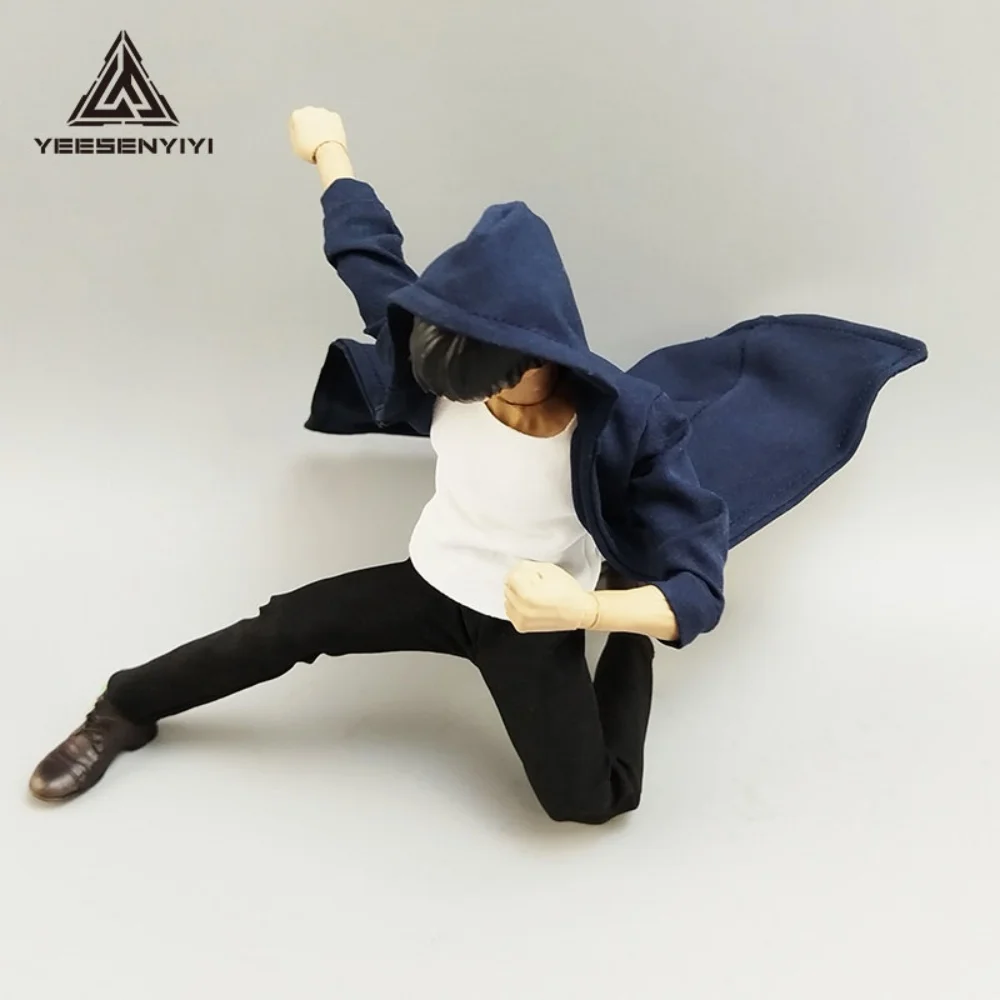 Handgefertigtes Anime-Kleidungszubehör für männliche Soldaten im Maßstab 1:12, Trenchcoat-Set, passend für 12-Zoll-Actionfiguren, Modellspielzeug für Fans, DIY