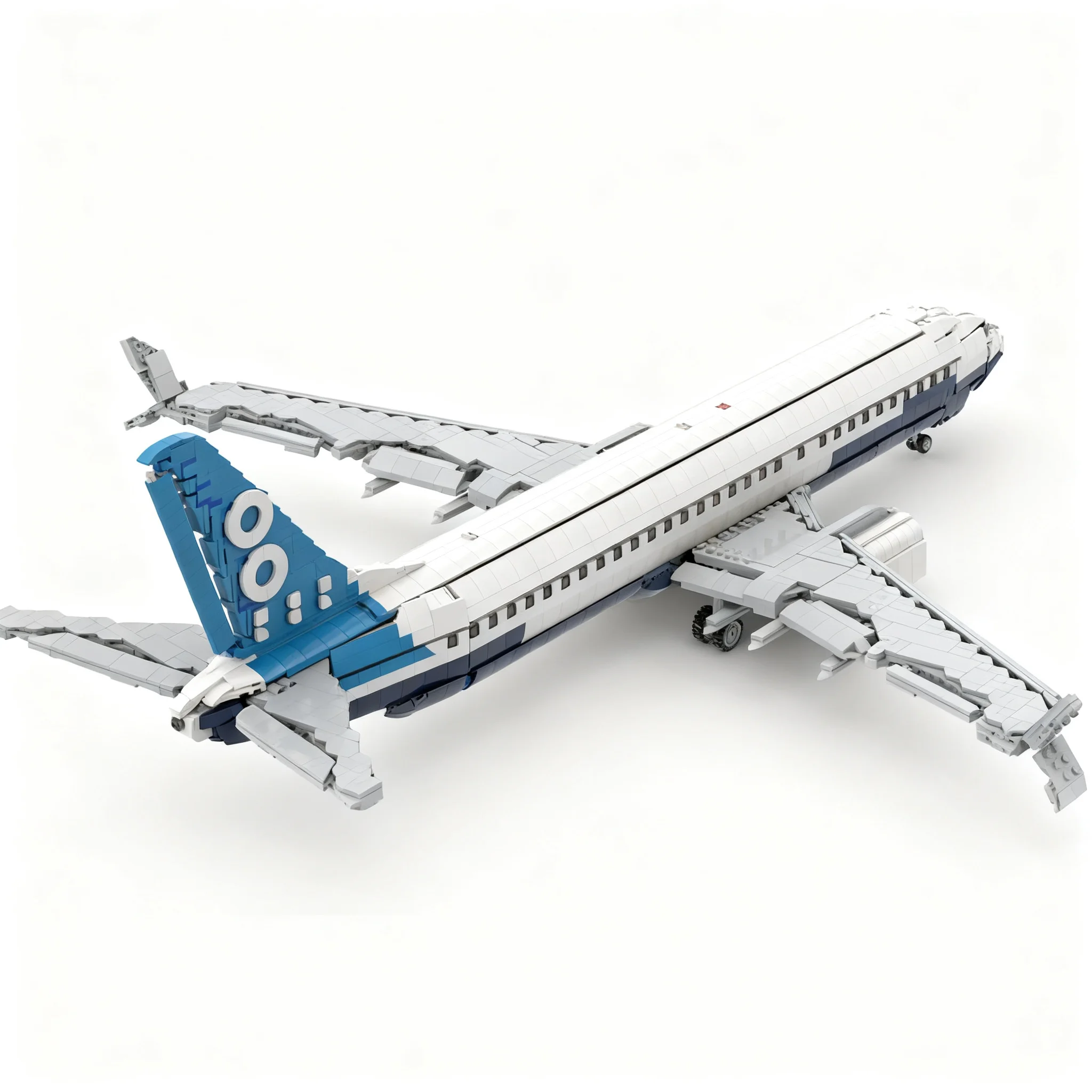 3260pcs MOC Icons Boeings 737 Max 8 - Factory Livery Model Toys Building Blocks Architecture Christmas Gift Collection Assemble
