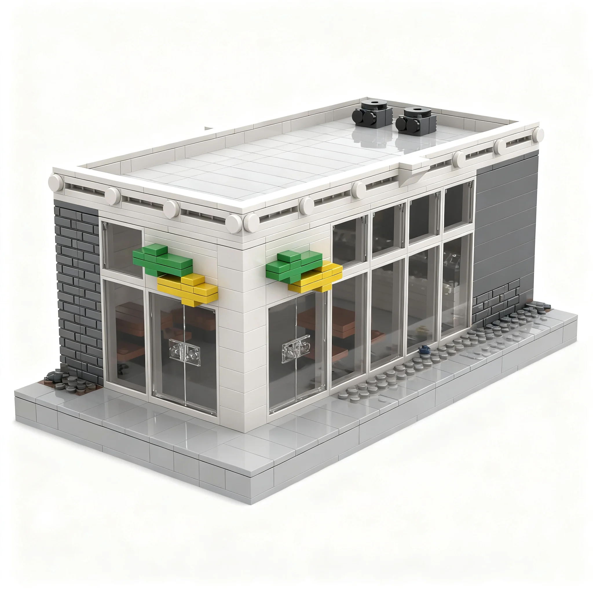 804pcs MOC Modular Buildings Deluxe Subway 2.0 Model Christmas Gift DIY Creative Collectible For Living Room Art