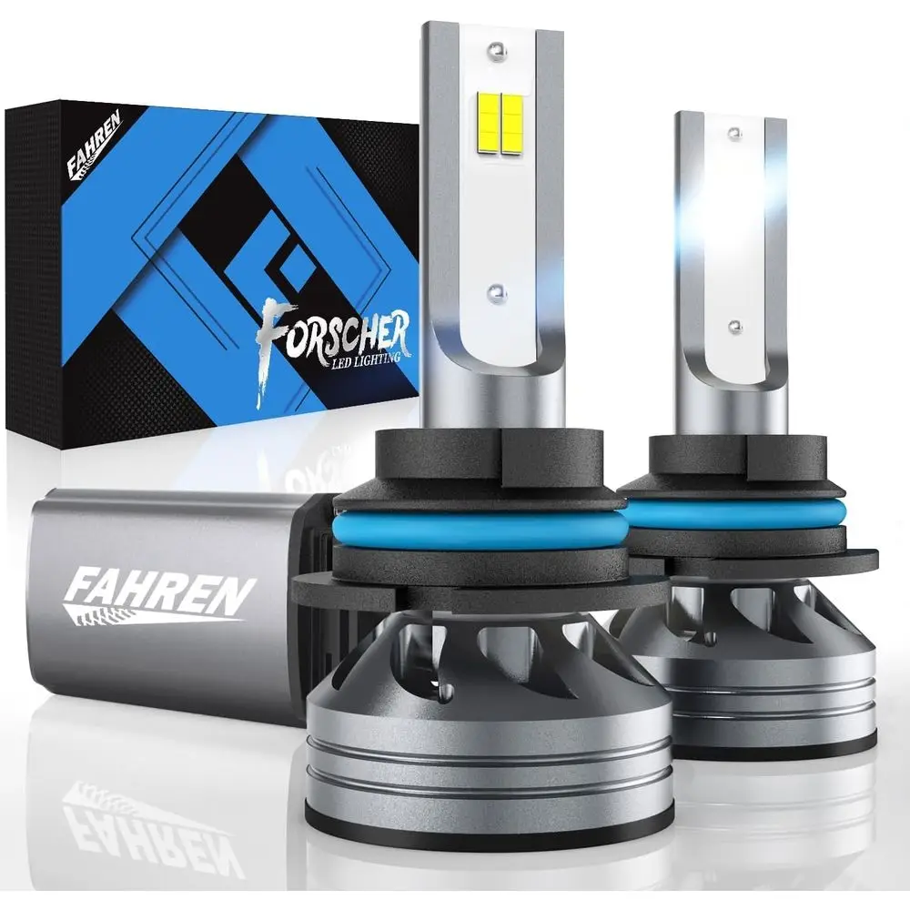 

Super Bright 50000LM LED Bulb, 6500K Cool White, HB5 High/Low Beam, Fan-Cooled, Waterproof IP68, Plug and Play, 2-Pack