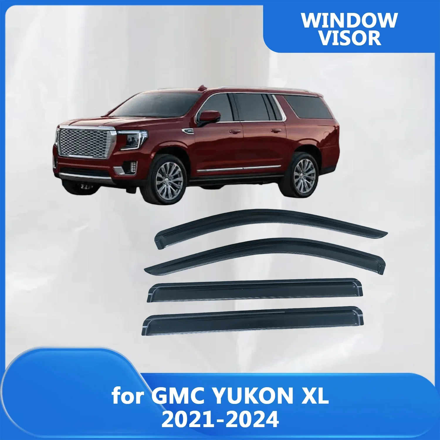 

Window Visor for GMC YUKON XL 2021 2022 2023 2024 Wind Deflectors Rain Guards Door Visor Vent Shades Ventvisor Sun Rain
