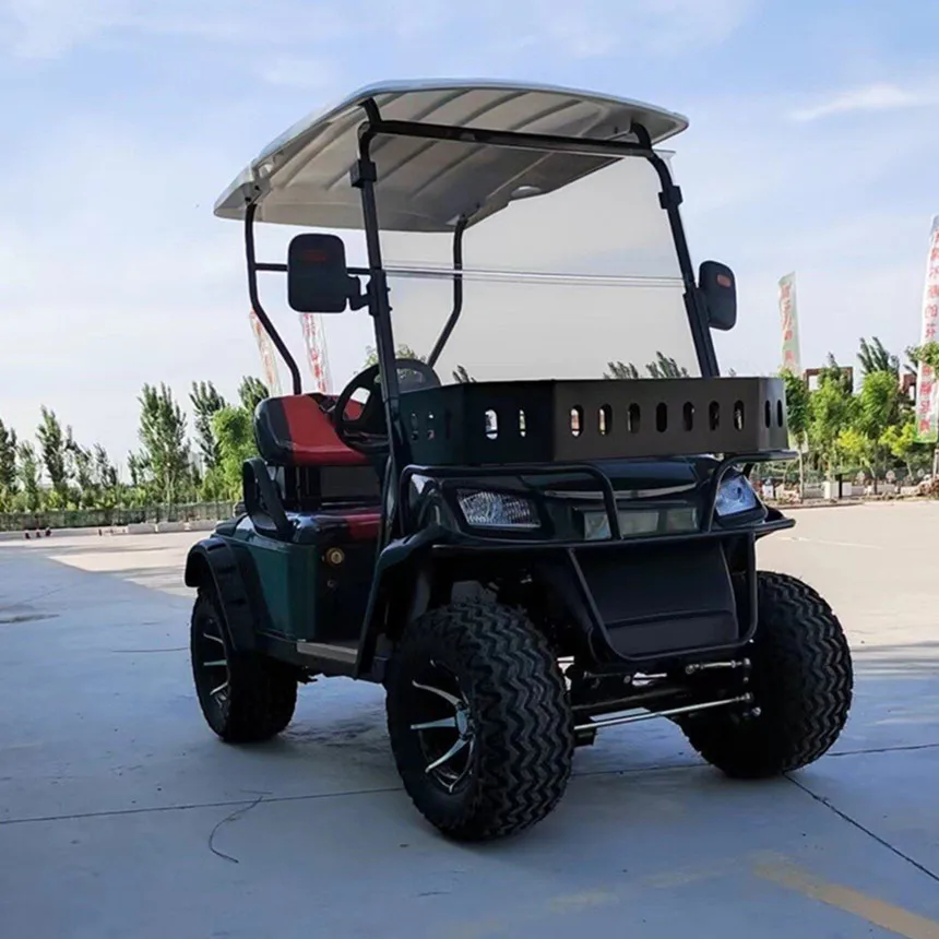 Sightseeing Bus Multi-Purpose Scooter 4-Seater Off-Road Vehicle Customized Solar Panel 6-Seater Electric Golf Cart With Bumper