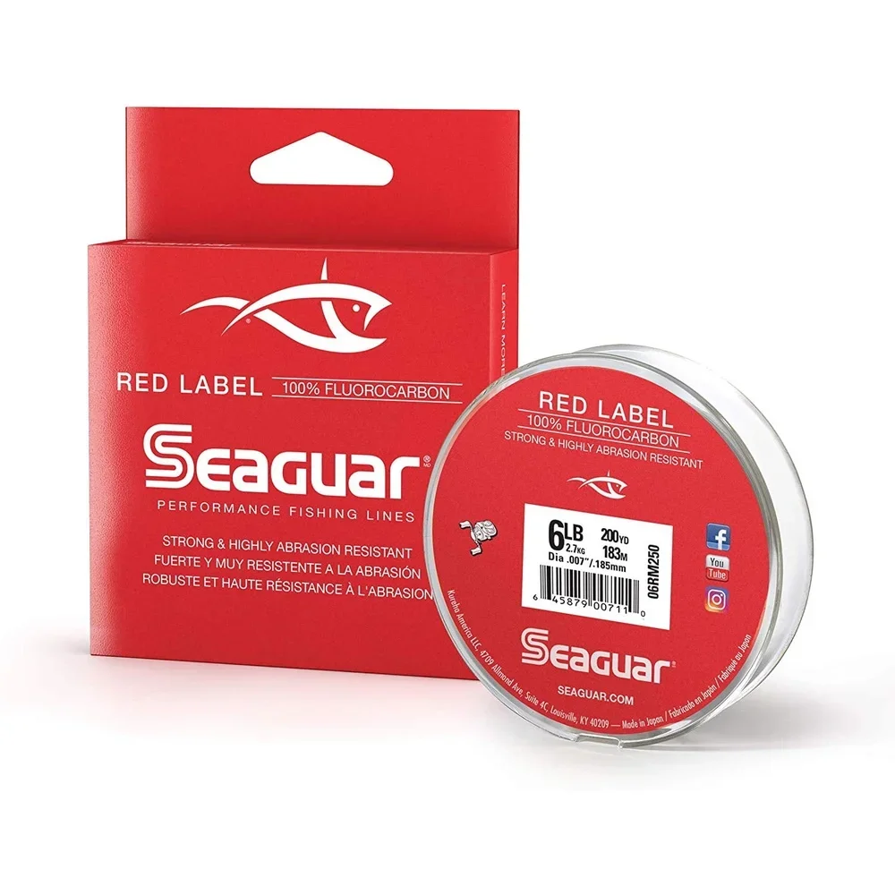 Żyłka wędkarska 100% fluorocarbonowa 6lbs 200 jardów mocna miękka czuła końcówka prawie niewidoczna do przynęt słodkowodnych i słonowodnych