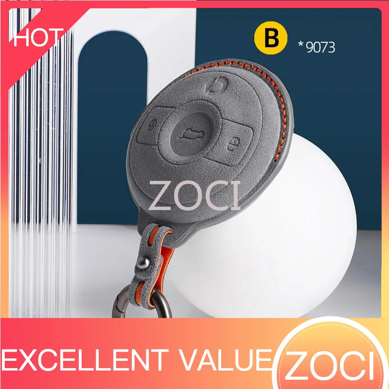 ZOCI para Mercedes Benz SMART Fortwo 1 BRABUS 1 Barbos SMART, funda de gamuza para llave de coche con control remoto, llavero