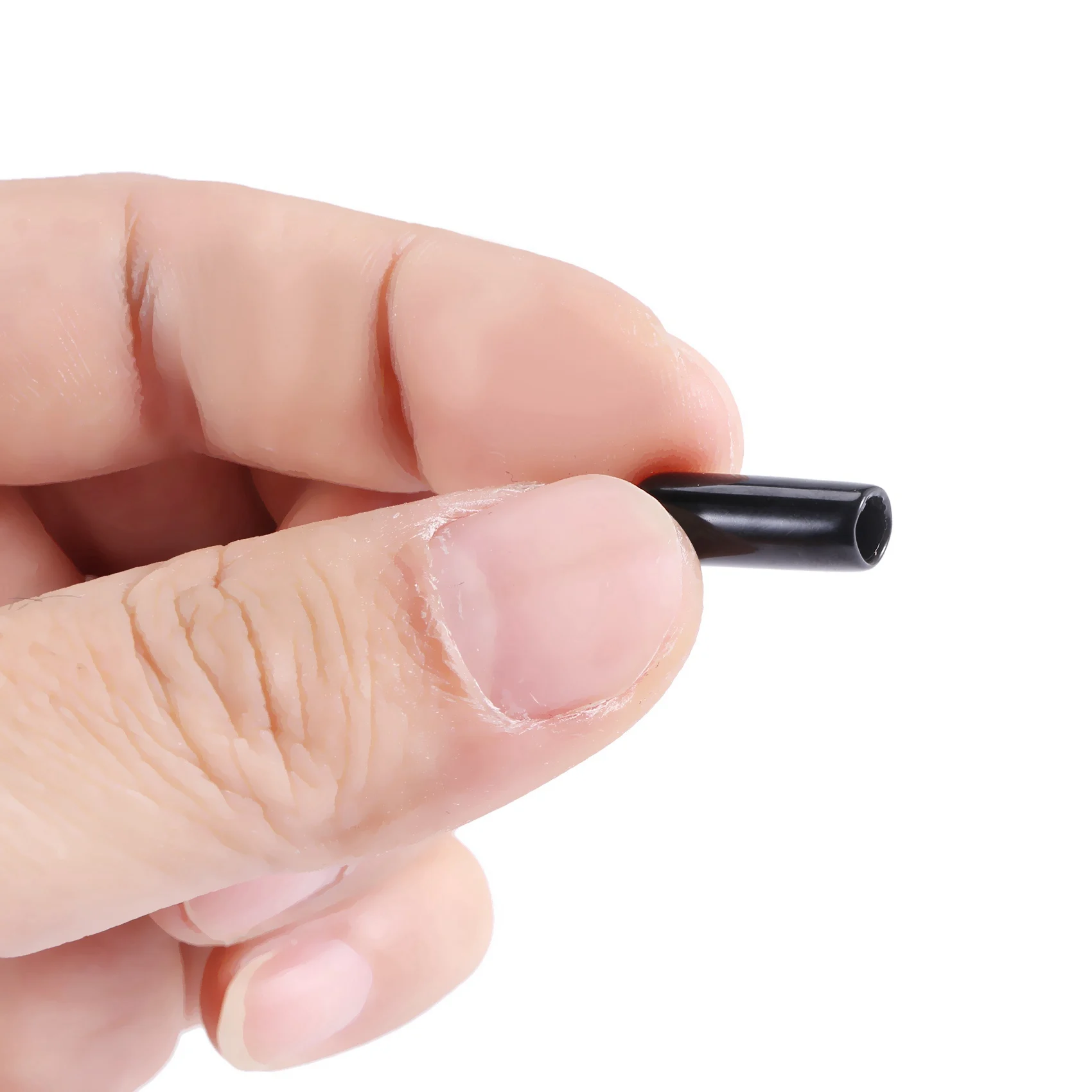 

A59Z-200Pcs Rubber End Caps 4Mm ID PVC Round Tube Bolt Cap Cover Screw Thread Protectors Black