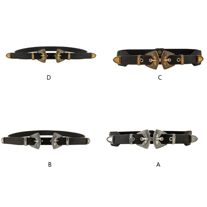 

Y2K-style Waist Belt for Girls Street Dance Prom Hip-pop Stage Vintage Buckle Dropship