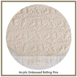Embossed Rolling Pins for Pastry Cookie, Classic Easter Style Pattern Design