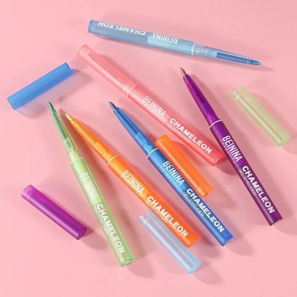 Shiny Chameleon Eyeliner Gel Pen Long-lasting Easy To Apply Eye Makeup Pen Waterproof Smudge-proof Eyeliner Professional Makeup