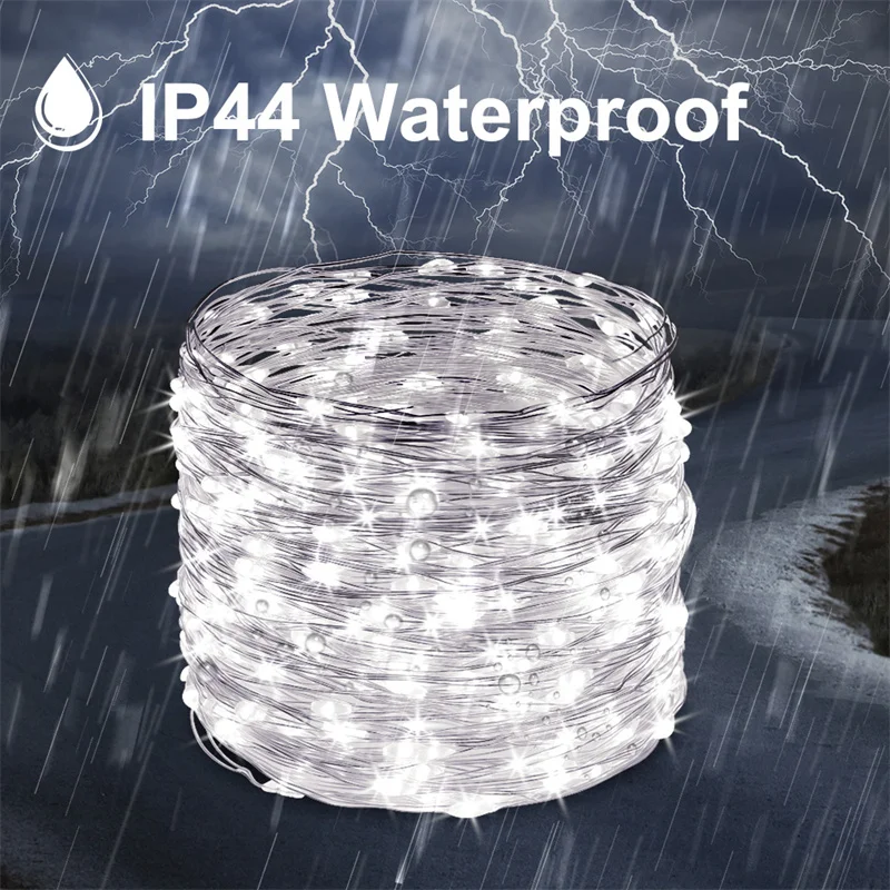 Лампа-гирлянда на солнечной батарее, 32/22/7 м