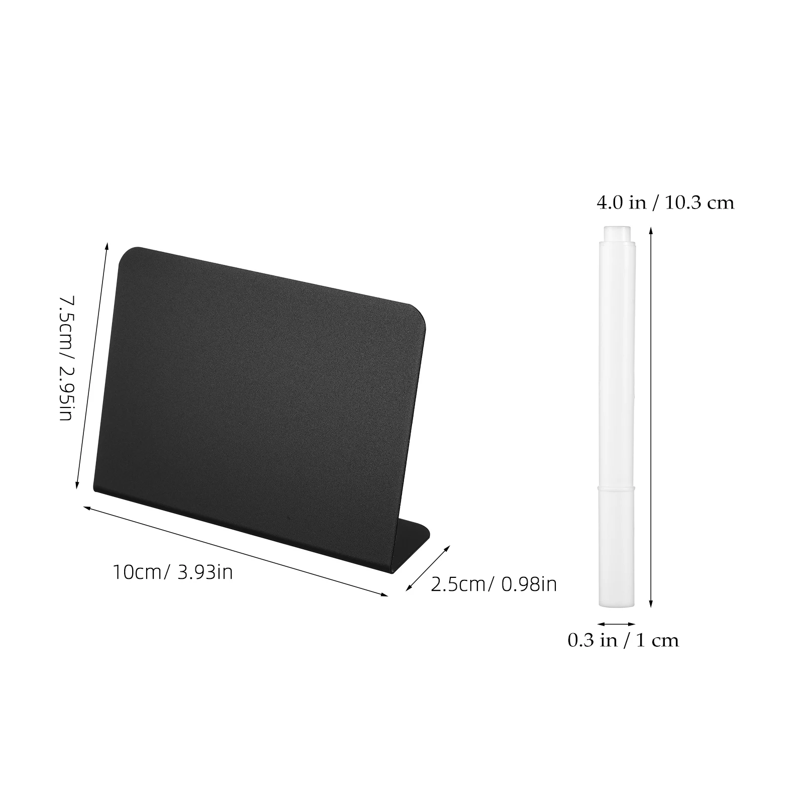 

25 Mini Blackboard Signs 100x75mm Desk Holders 3 White Pens Strong Plastic Write Wipe Steady Stand Table Number Menu Decorative