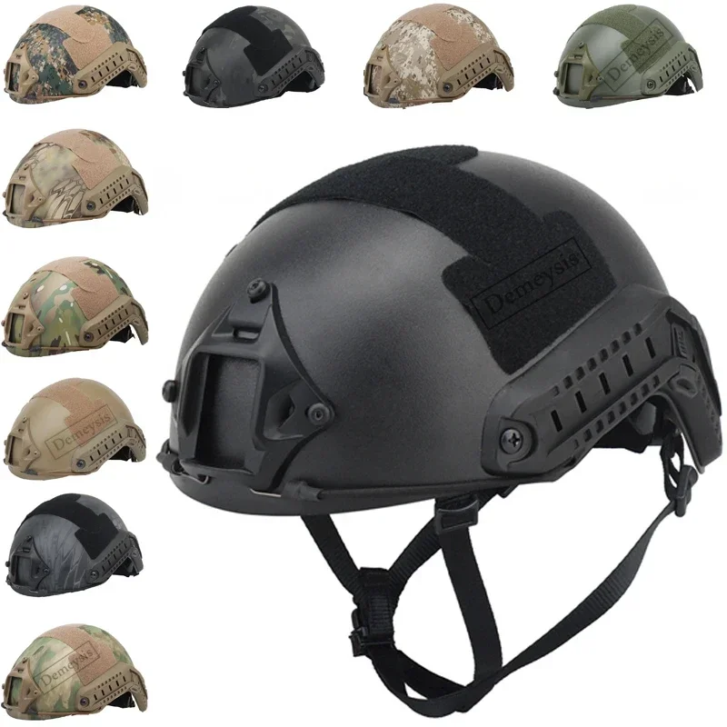 

Tactical Helmet Fast MH Type Airsoft Helmet Outdoor Sports Paintball CS Combat Helmets